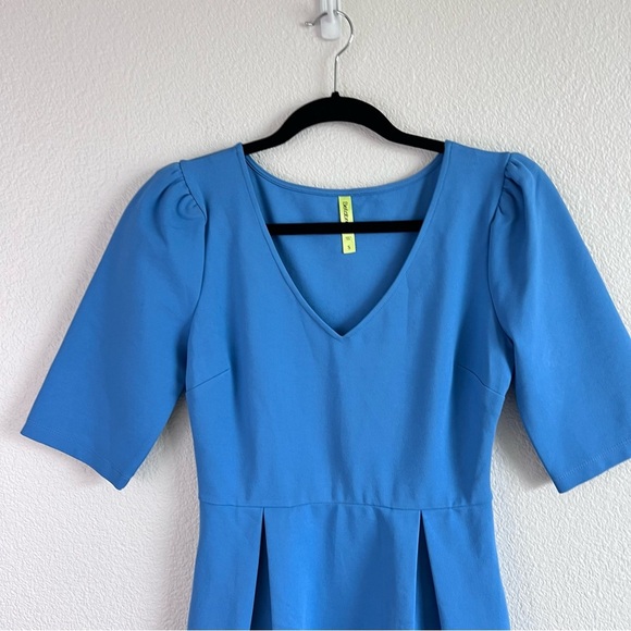 Betabrand Women’s Fit & Flare V-Neck Dress - Picture 4 of 11